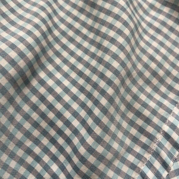Peter Millar Crown Crafted Soft Cotton Silk Checkered Long Sleeve Mens Large - Picture 7 of 8